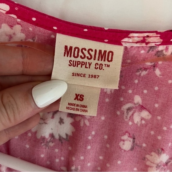 Raspberry floral wrap dress - Picture 2 of 2